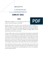 Aimcat 2002 PDF