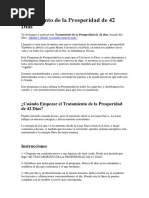 Tratamiento de La Prosperidad de 42 Días