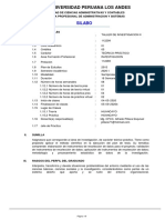 Silabo Taller de Investigacion Ii