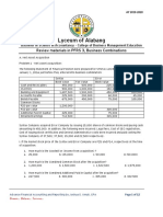 Lyceum of Alabang: Review Materials in PFRS 3, Business Combinations