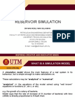 Reservoir Simulation: DR Wan Rosli Wan Sulaiman