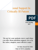 Nutritional Support in Critically Ill Patient