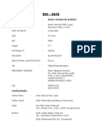 BIO DATA Marriage