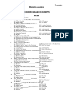 B.CAT Economics MCQs