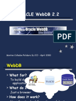 Oracle Webdb 2.2: Montse Collados Polidura SL/CO - April 2000