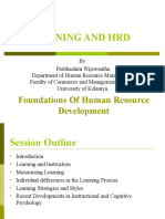 Learning and HRD: Foundations of Human Resource Development