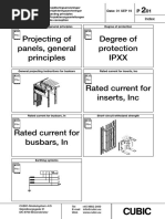 Projecting of Panels, General Principles Degree of Protection Ipxx