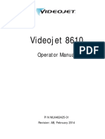 Videojet 8610: Operator Manual