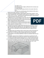 PROBLEMS For Orifice and Weirs