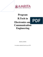 Btech Electronics and Communication Engineering Curriculum Syllabus