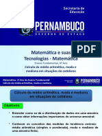 Calculo Da Media Aritmética, Moda e Mediana em Situações Do Cotidiano