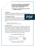 Ensayo de Circuito Abierto y Rotor Bloqueado