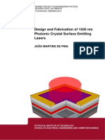 Design and Fabrication of 1550 NM Photonic Crystal Surface Emitting Lasers