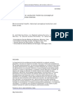 Salud Ambiental, Evolución Histórica Conceptual y Principales Áreas Básicas