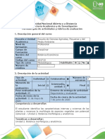 Guía de Actividades y Rúbrica de Evaluación - Tarea 2 - Identificación