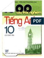 1600 câu trắc nghiệm tiếng anh 10 có đáp án PDF