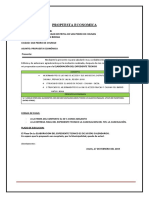 Propuesta Economica: Jeremias Aliaga Rocha