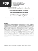 Lab. 5 MICROONDAS. Absorción. Polarización.