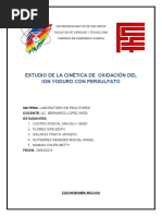 Cinética de La Oxidación Del Ion Yoduro Con Persulfato - 1 - 1