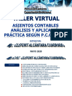 1 Taller Asientos Contable - Analisis y Aplicacion Practica Segun P.C.G.E. 2020 - MG Clefort Alcantara