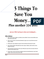 505 Things To Save You Money PDF