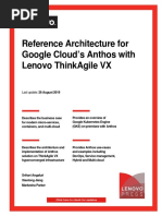 Reference Architecture For Google Cloud'S Anthos With Lenovo Thinkagile VX