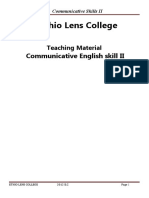 Communicative Skills II Module