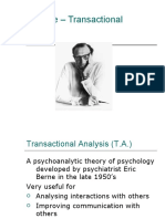 Eric Berne - Transactional Analysis