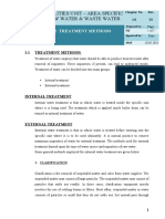 Raw Water & Waste Water: Utilities Unit - Area Specific