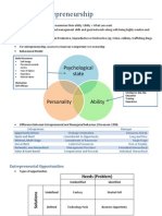 Notes On Entrepreneurship