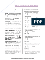 Unidad 7 Proporcionalidad y Semejanza PDF