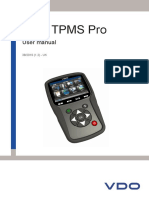 Vdo Tpms Pro: User Manual