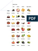 Acidic Foods Chart