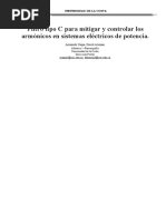 Informe - Filtro Tipo C para Mitigar y Controlar Los Armónicos en Sistemas Eléctricos de Potencia