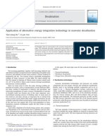 Application of Alternative Energy Integration Technology in Seawater Desalination