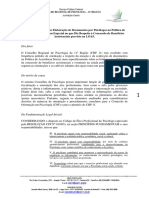 Parecer Psicologia e Benefícios Assistenciais e Eventuais