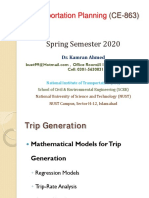 Transportation Planning: Spring Semester 2020