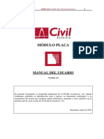 CivilEstudio. Manual Del Usuario. Módulo Placa PDF