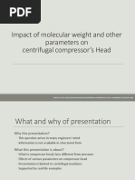 Impact of Molecular Weight and Other Parameters On Centrifugal Compressor's Head