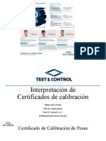 Interpretacion de Certificado de Calibracion