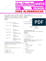 Expresiones Algebraicas para Primer Grado de Secundaria