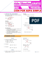 Factorización Por Aspa Simple para Primer Grado de Secundaria