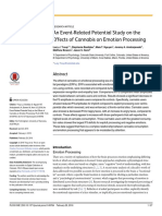 An Event-Related Potential Study On The Effects of Cannabis On Emotion Processing