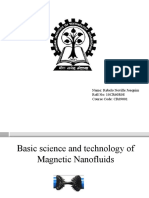 Basic Science and Technology of Magnetic Nano Fluids