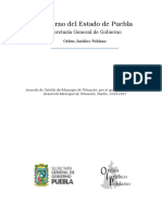 Plan de Desarrollo Municipal de Tehuacan Puebla 2018