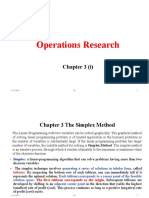 Operations Research: Chapter 3 (I)