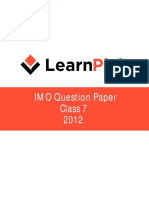 Class 7 IMO Question Paper