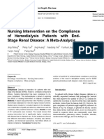 Nursing Intervention On The Compliance of Hemodialysis Patients With End-Stage Renal Disease: A Meta-Analysis