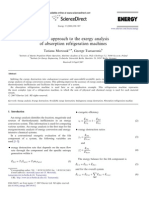 A New Approach To The Exergy Analysis of Absorption Refrigeration Machines - SD