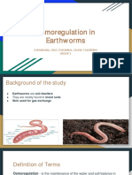 Osmoregulation in Earthw Orms: Carandang, Cruz, Pasumbal, Salem, Tolentino Group 1